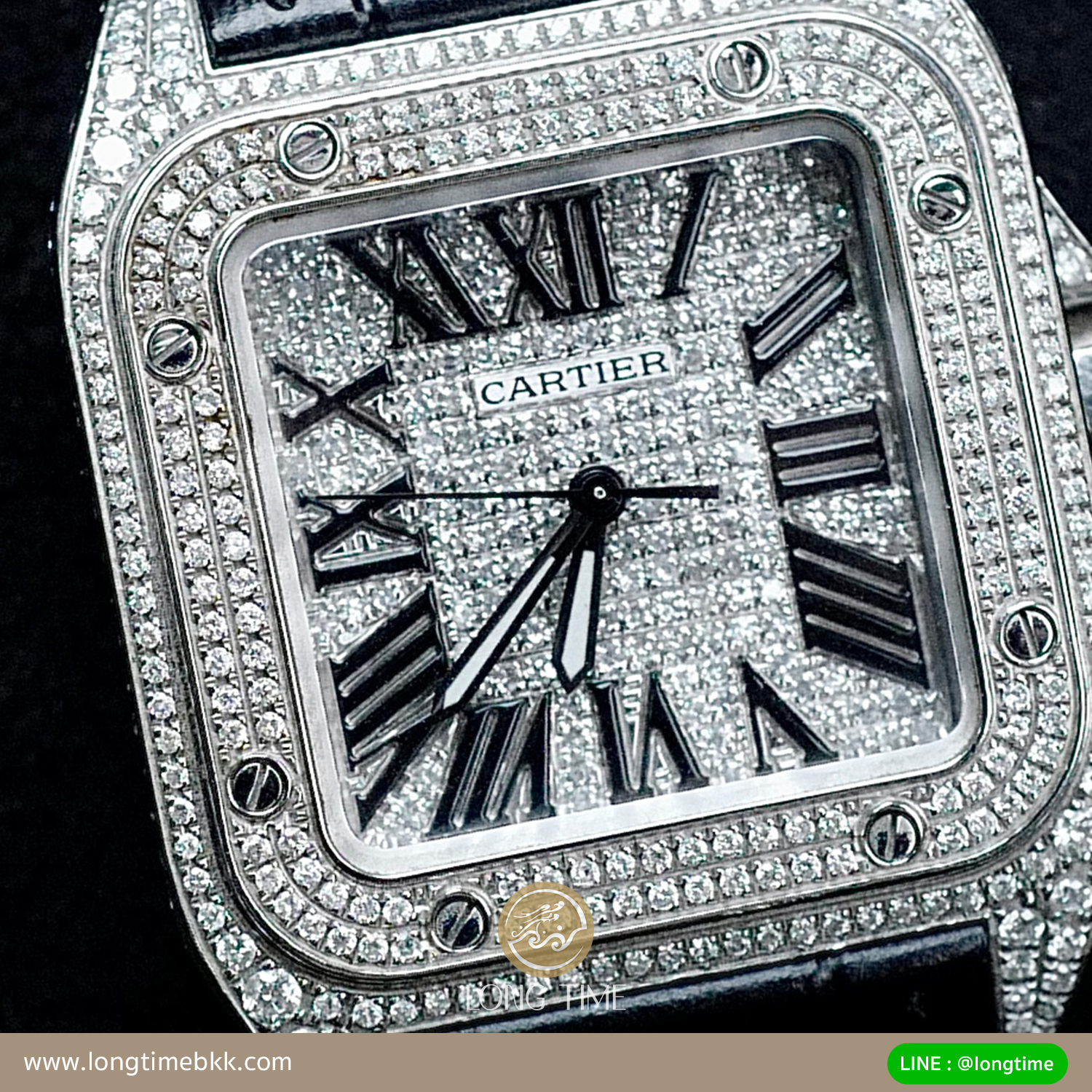 Cartier Santos 100 Full Diamond M 2018 02