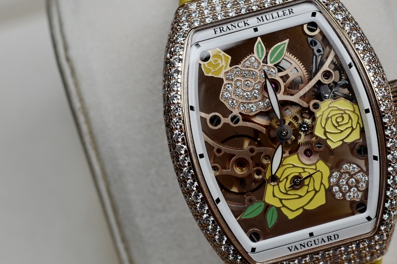 Franck Muller Vanguard Rose Skeleton 01