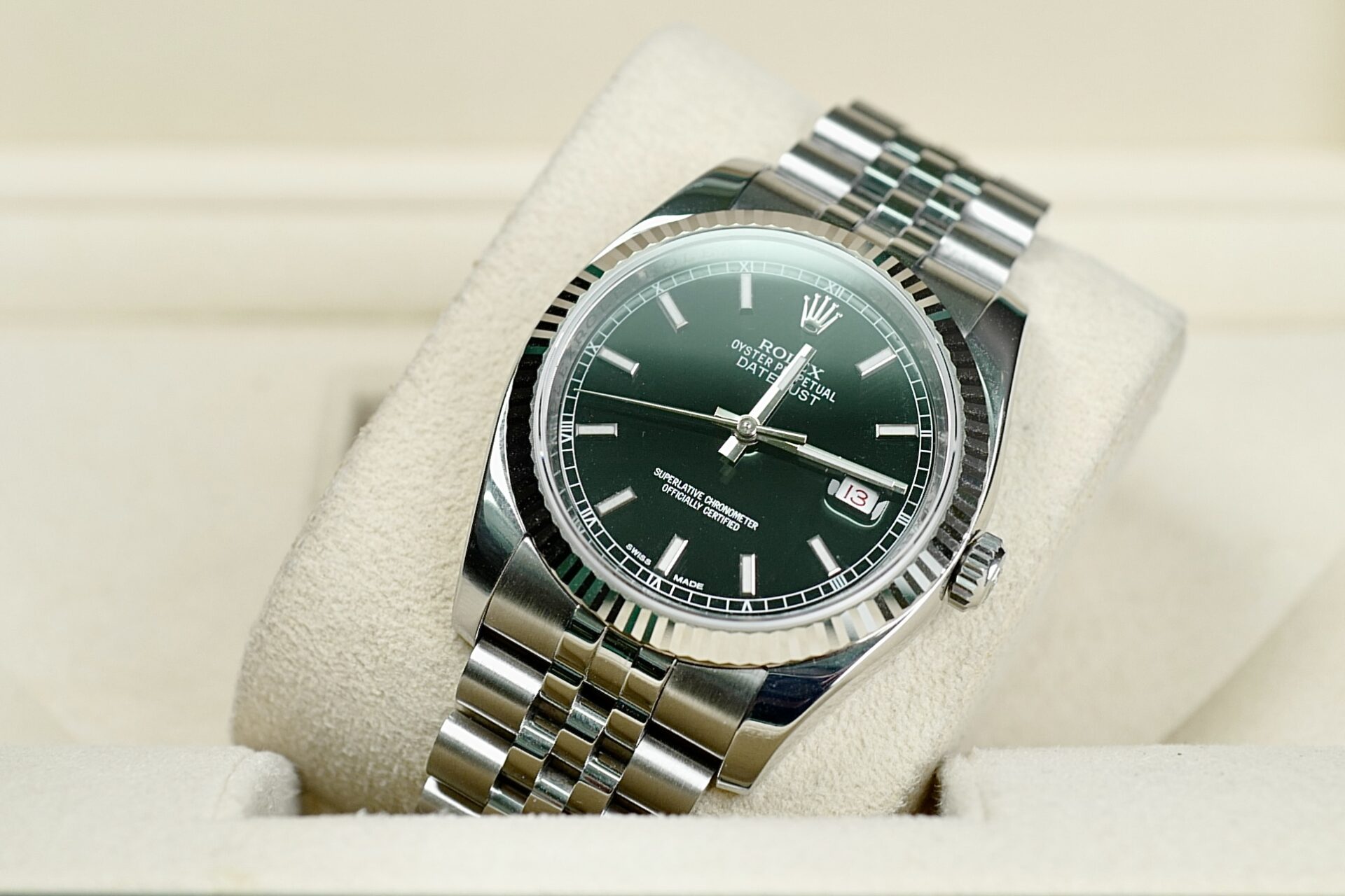 Rolex Datejust 36mm Roman Black Dial 01