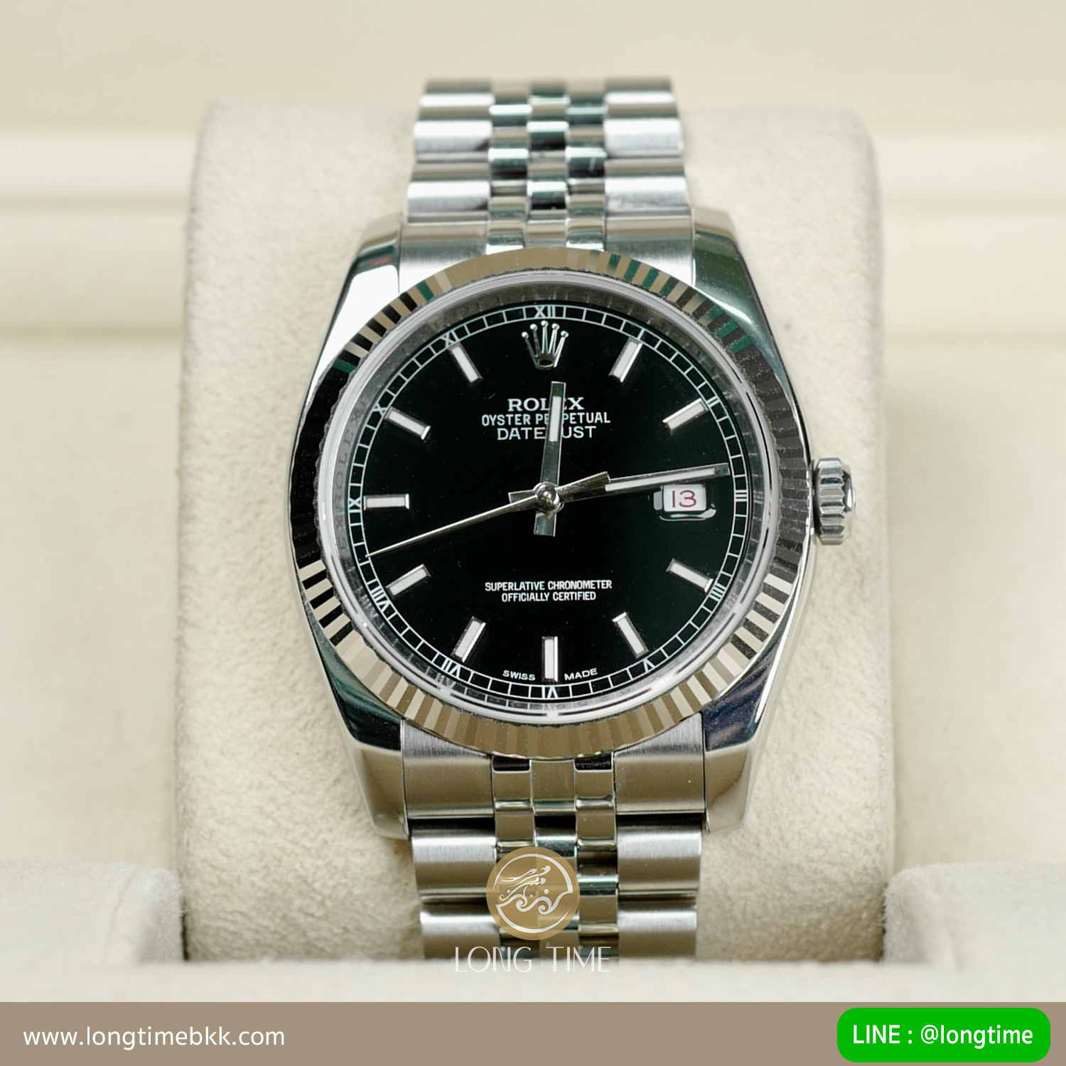 Rolex Datejust 36mm Roman Black Dial Rolex Datejust 36mm Roman Black Dial